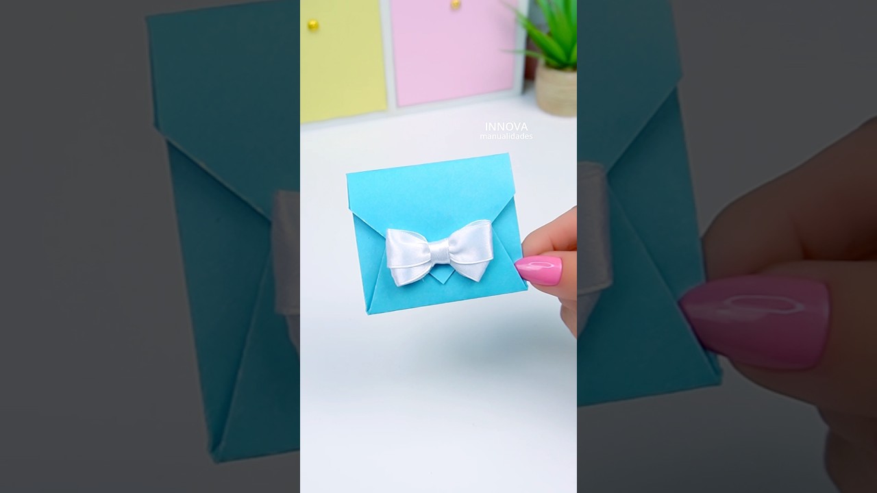 DIY Linda Idea para Envolver Regalos 🎁 Manualidades de Papel F&aacute;ciles #diy #manualidades #regalos