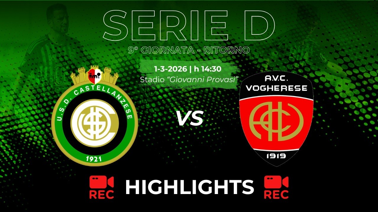 HIGHLIGHTS  Castellanzese 1-0 Vogherese  - Serie D 2025/2026 - 26ª giornata