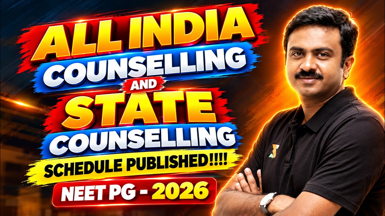 All India Counselling and State Counselling &ndash; Schedule Published!!!! | NEET PG &ndash; 2026