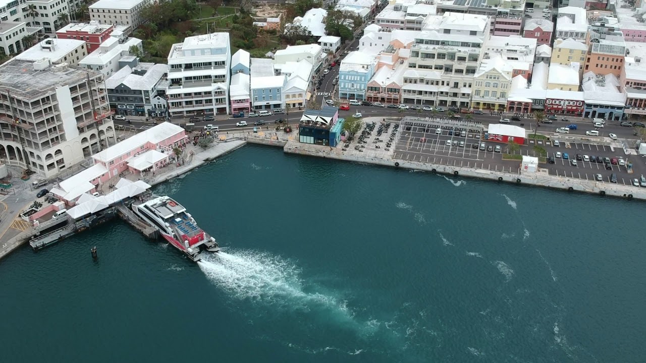 Drone Flight: Hamilton, Bermuda