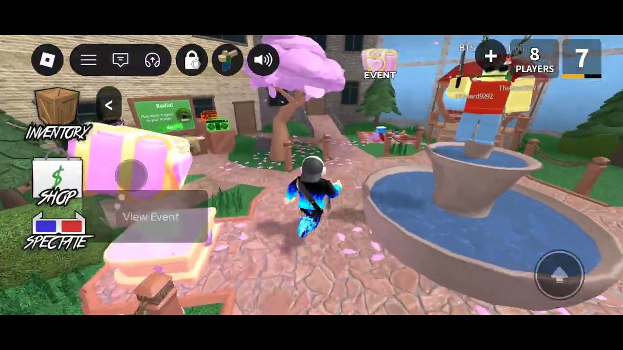 Playing mm2 (Roblox)