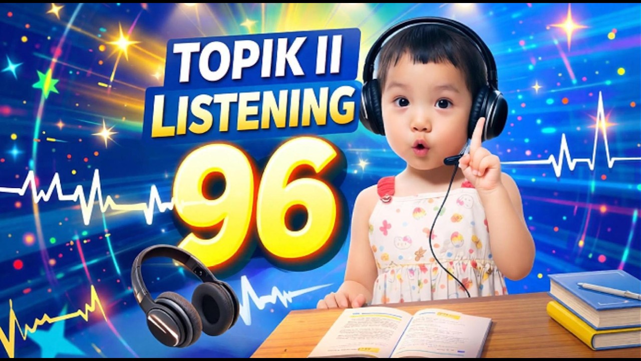 TOPIK II Đề 96 🔥 Luyện Nghe TOPIK Thật | 한국어능력시험 듣기 연습