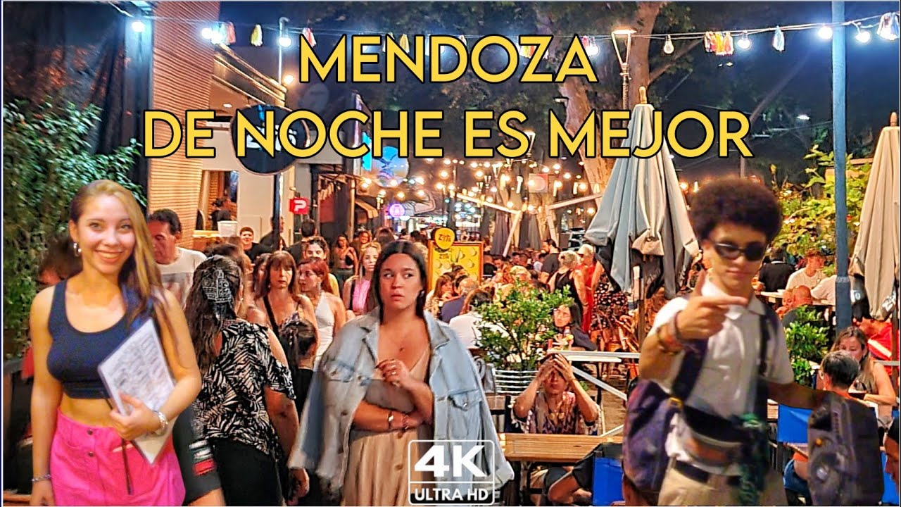 【4K】Mendoza NightLife - La Calle Elegida por los Mendocinos, Arístides Villanueva | Travel Vlog ARG.