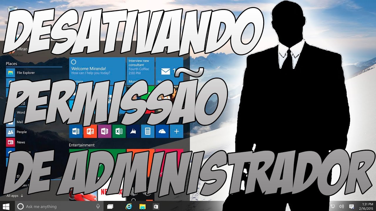 Obter Privilégios de Administrador no Windows 10, 8.1, 8 e 7 -  Desativando UAC e SmartScream