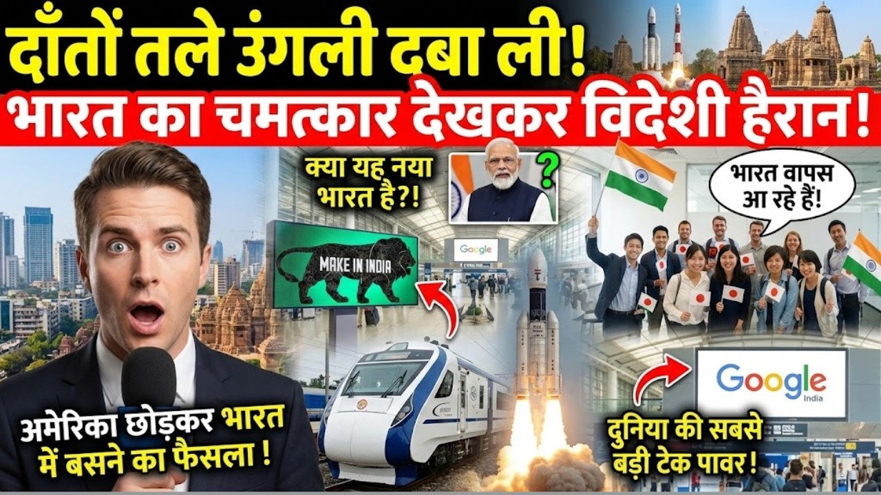 अमेरिका छोड़ भारत क्यों लौट रहे जीनियस?गूगल डायरेक्टर का बड़ा खुलासा!#विदेशीनज़र_भारत,#भारत_की_सच्चाई