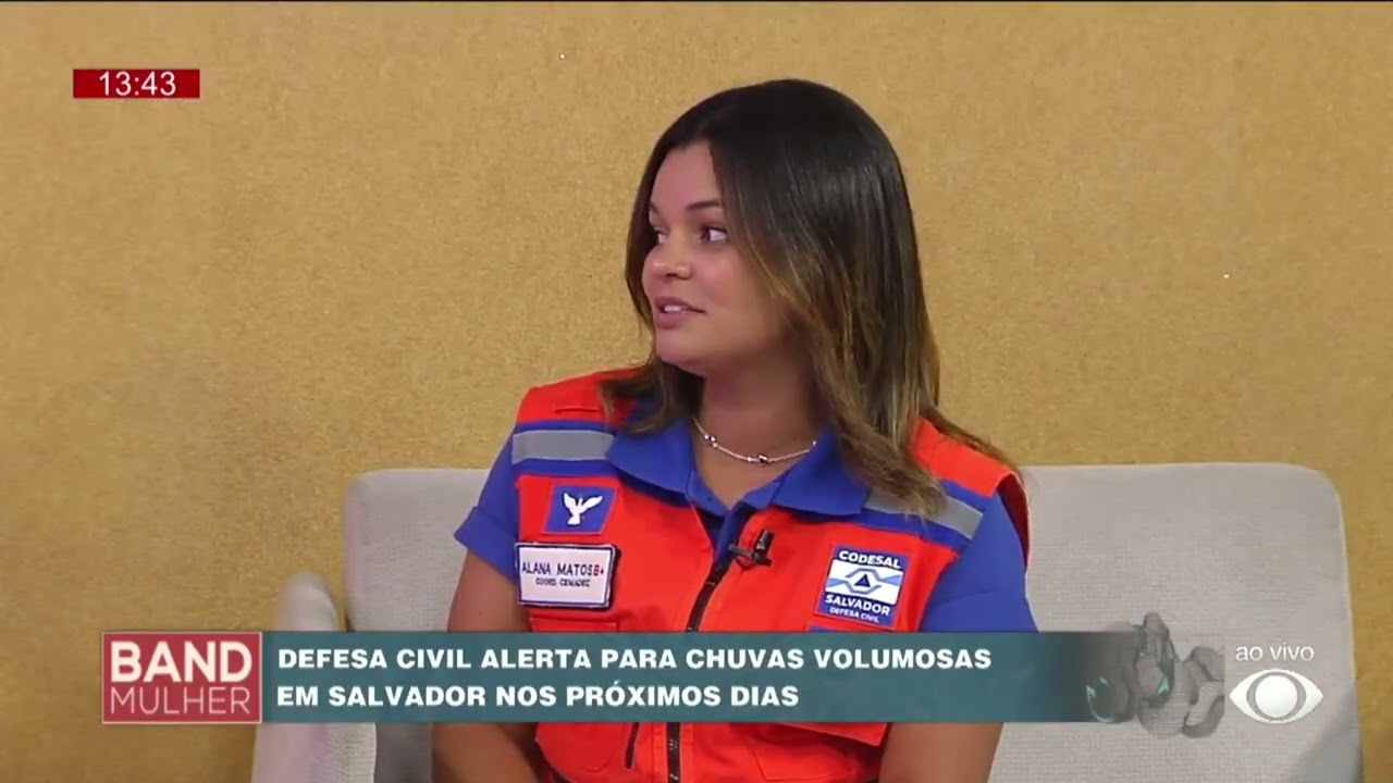 DEFESA CIVIL ALERTA PARA CHUVAS VOLUMOSAS EM SALVADOR | BAND MULHER