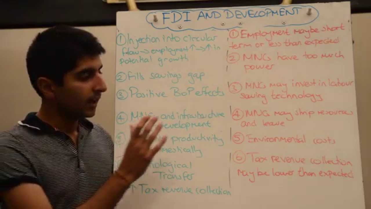 Y2/IB 18) FDI (Foreign Direct Investment) and Development