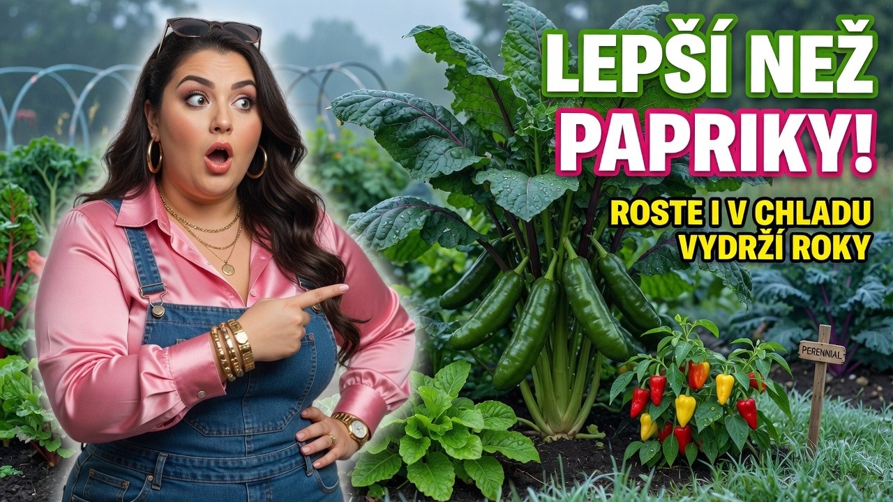 Lepší než papriky. Roste v chladu a vydrží roky (nekupuj bílá semena).