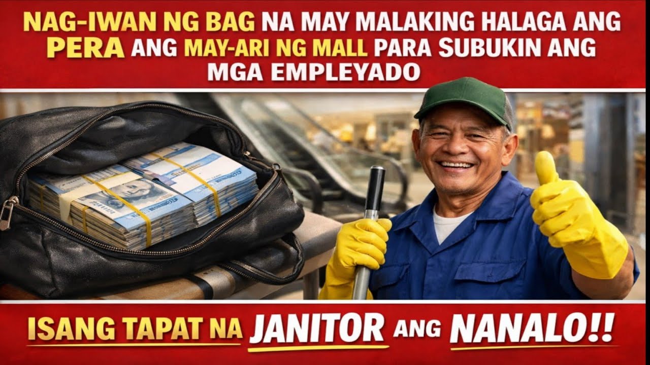 BAG NA PUNO NG PERA. SUMUBOK SA KATAPATAN NG JANITOR!! | Billionaire CEO | Bilyonaryo Story