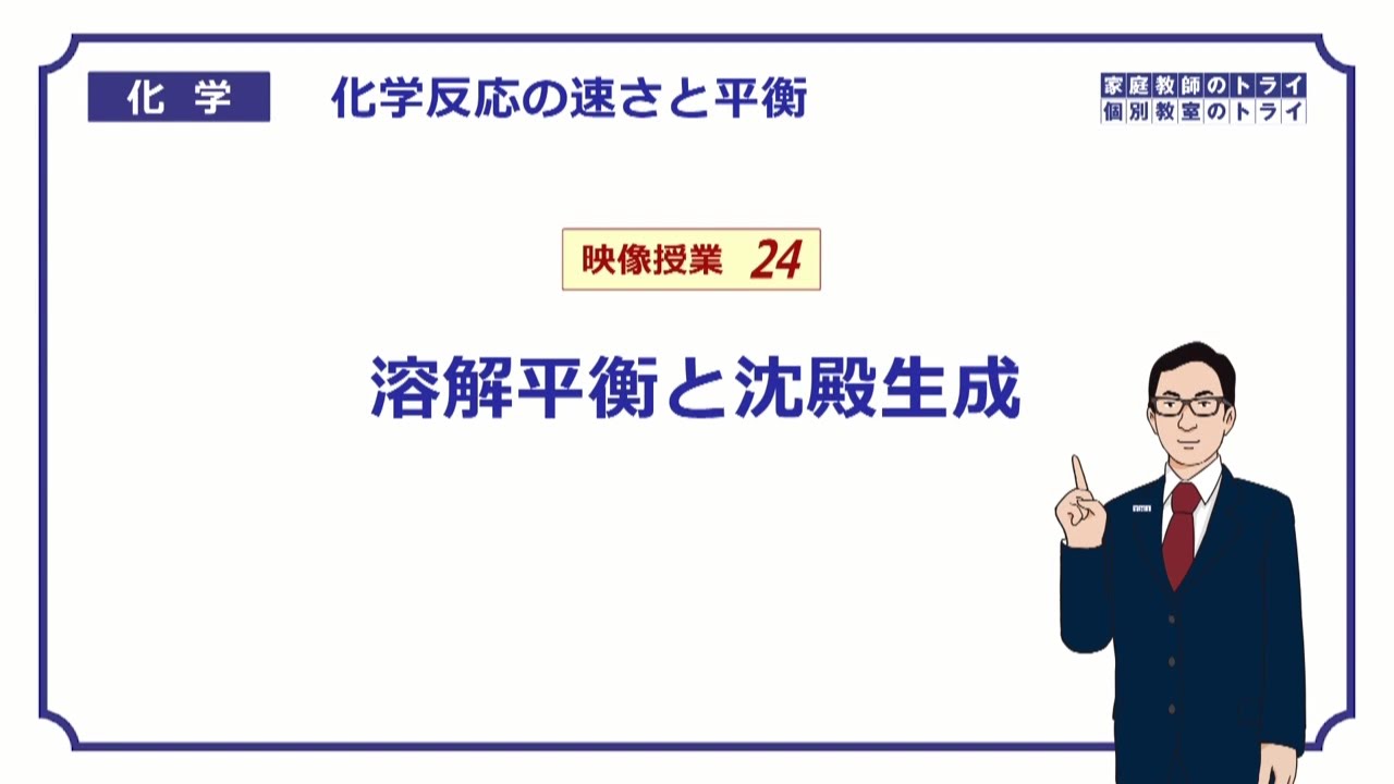 【高校化学】　化学反応の速さと平衡24　溶解度積と沈殿　（１２分）