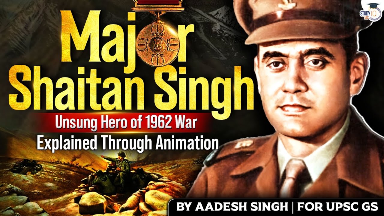Rezang La War 1962 | Major Shaitan Singh&rsquo;s Bravery Explained via Animation | StudyIQ IAS