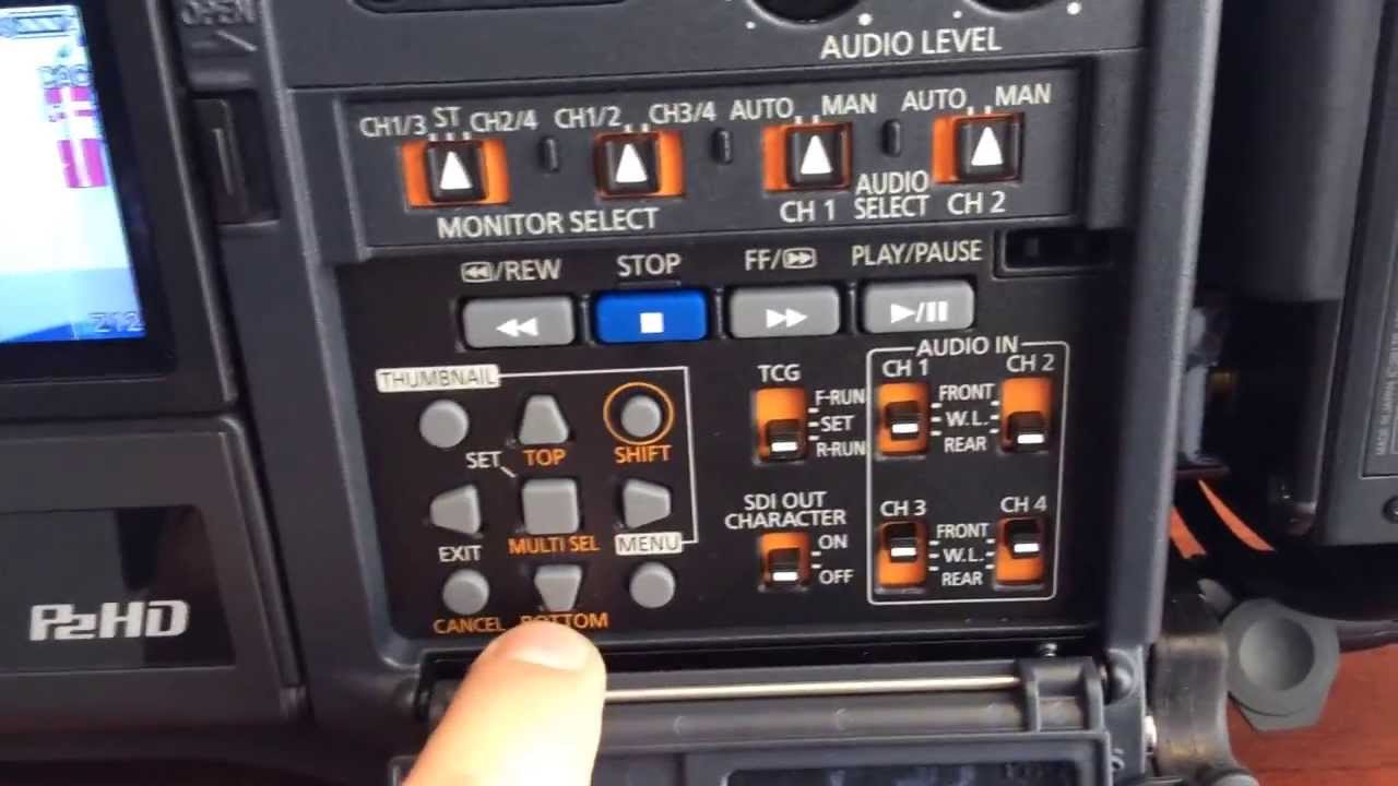 Panasonic HPX370 quick runthrough