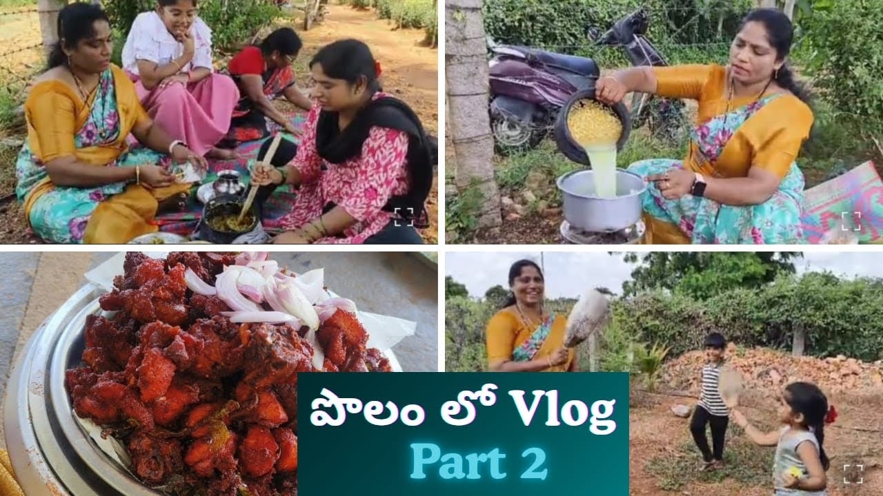ప్రశాంతమైన వాతావరణంలో మేం చేసిన వంటలు, గడిపిన ఆనంద క్షణాలు చూడండి మరి #polamlo vlog #cooking