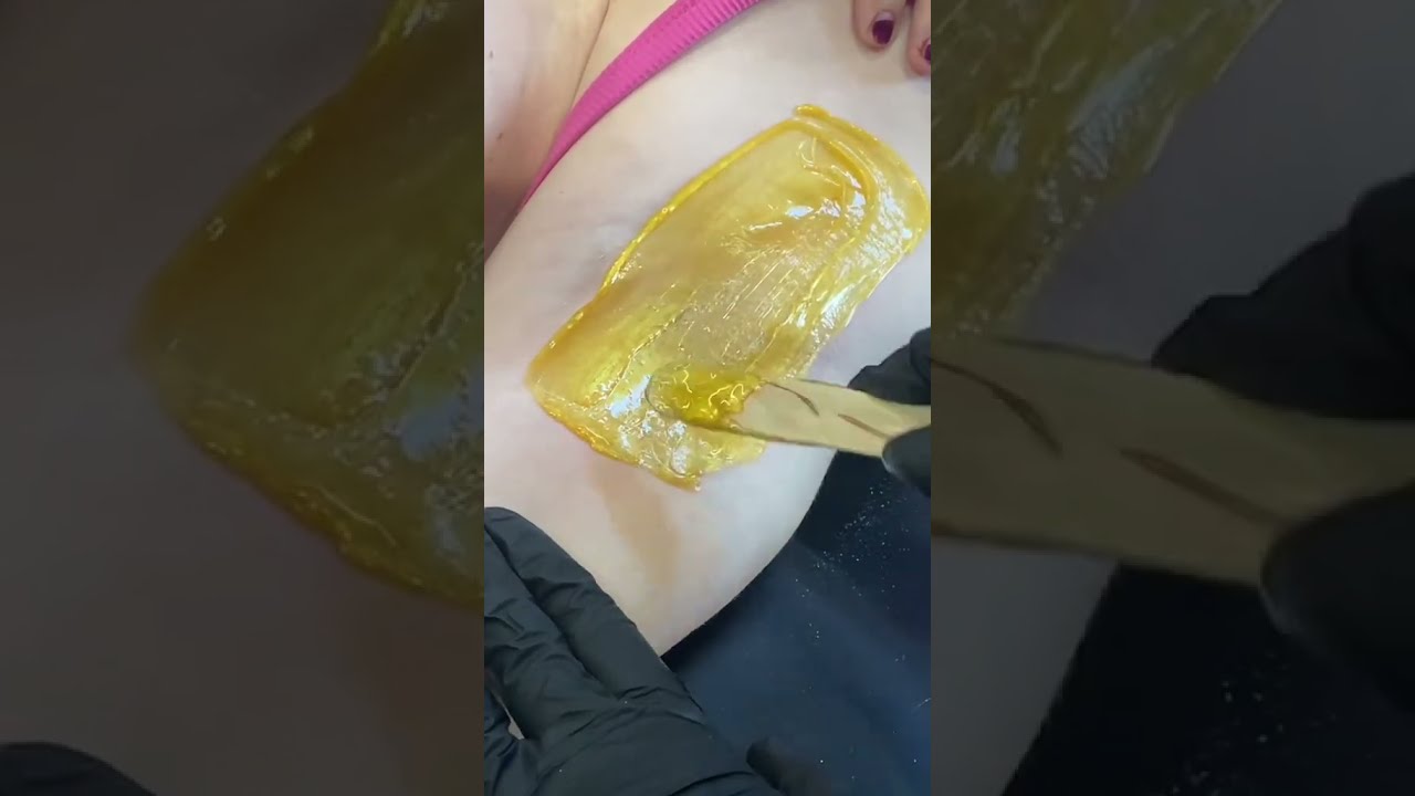 Underarm Waxing with Sexy Smooth Golden Allure Hard Wax by @wildandtrue.wax