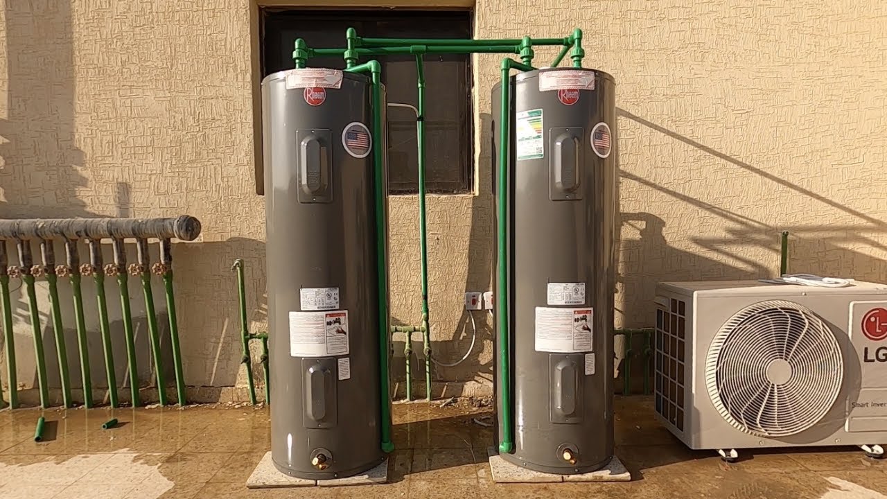 Vlog #9 Centralized Water Heater Double 50 gal series connection