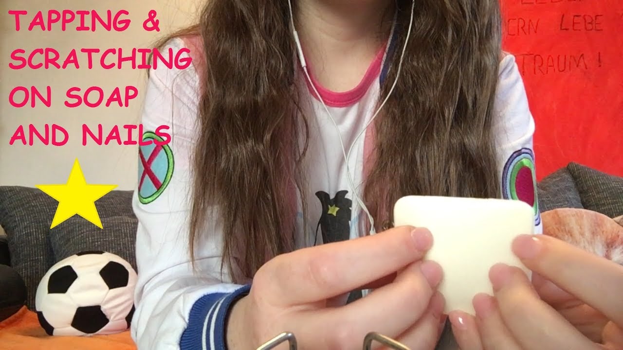ASMR scratching & tapping on soap and nails ❤️ ACMP  нажав ногтей/мыло & чесать ❤️ 爪と石鹸タップ / 引っ掻く