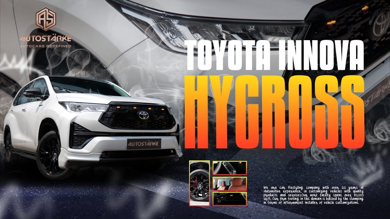 Innova Hycross Transformation - TEIN Suspension, WTP Carbon & Glossy Black Roof | Autostarke