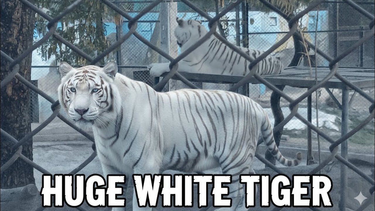Finally !life me first time huge white tiger🐅 dekh lia😱