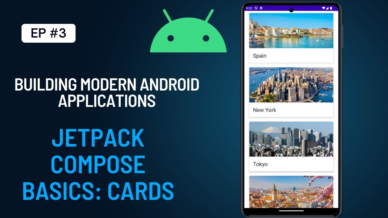 Jetpack Compose Basics: Card , LazyColumn, Column