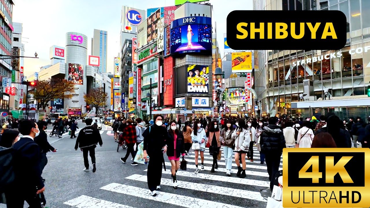 TOKYO, JAPAN 🇯🇵 [4K] SHIBUYA — 1 HOUR Walking Tour