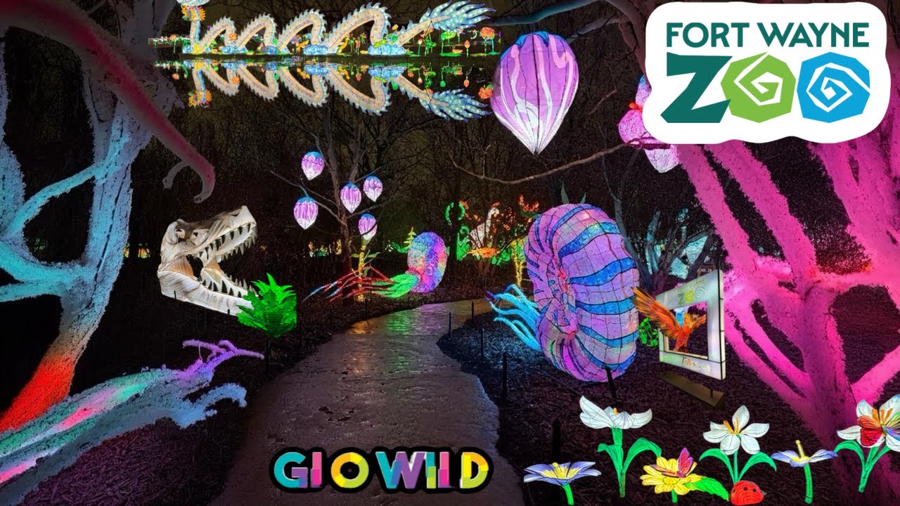 Glow Wild at Fort Wayne Children's Zoo 2026 | Amazing Lantern Festival Walkthrough