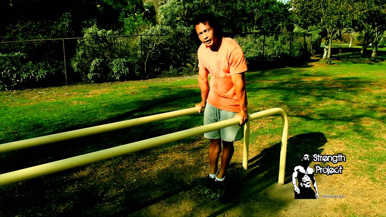 Basic Upper Body Conditioning Exercises using dip/parallel bars