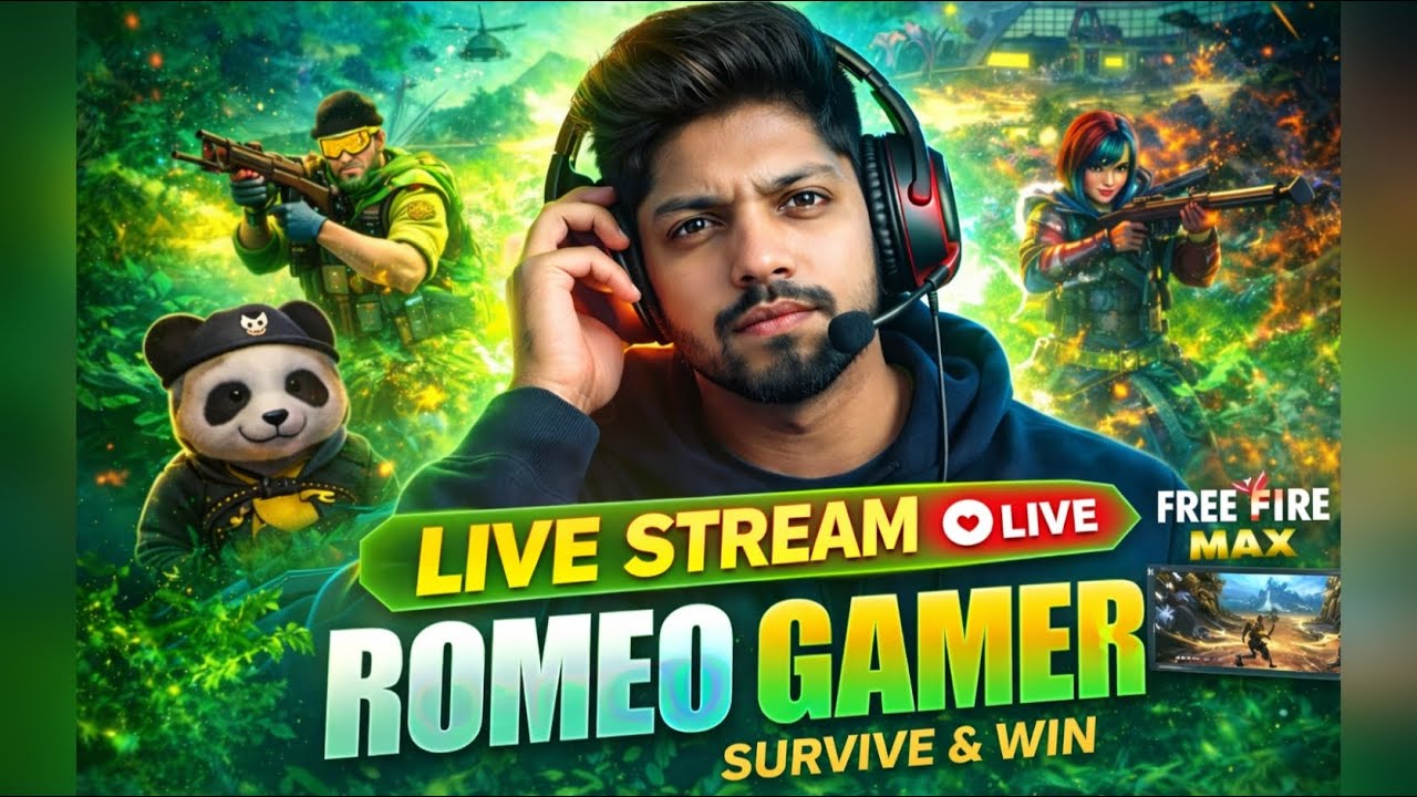 FREE FIRE LIVE 🔥 | RANK PUSH WITH ROMEO GAMER 😎 | MOBILE PLAYER📱 #freefire #romeogamer #shorts