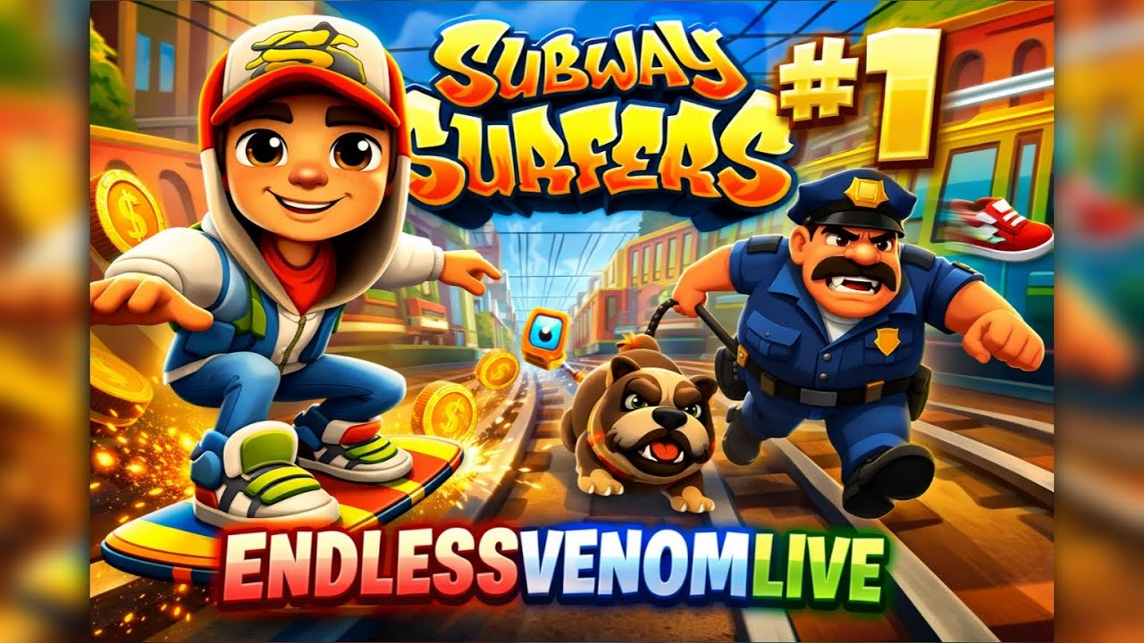 🔥 Welcome to ENDLESSVENOMLIVE Subway Surfers LIVE Gameplay Stream!