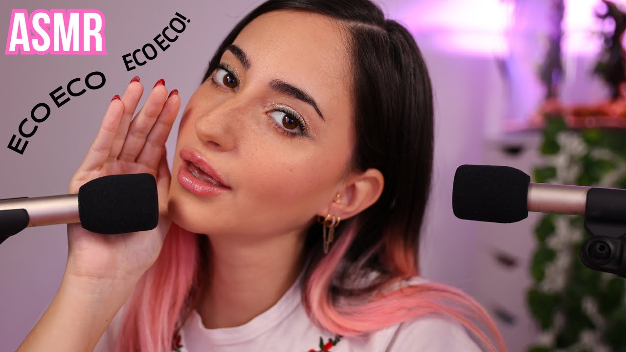 ASMR ECO MOUTH SOUNDS + TAPPING NAILS 💅🏻 | Ear to Ear ECHO EFFECT 💋