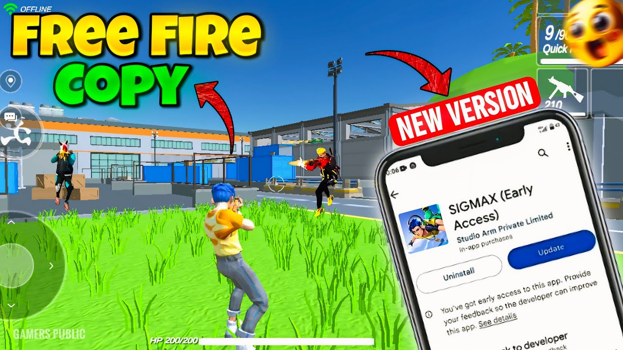 চলে এসেছে ফ্রি ফায়ারের বাপ 💀| Sigamx | Free Fire Copy Game 😍