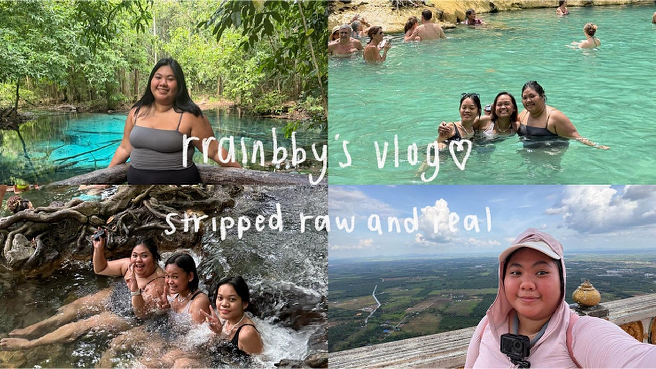 thailand vlog (day 5) | blue/emerald pool, hot springs, and tiger cave temple (attacked by monkey)