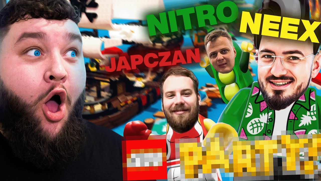 POKOCHASZ TĄ GRĘ! WIELKI TURNIEJ w LEGO PARTY! (FEAT. NEEX & NITRO & JAPCZAN)