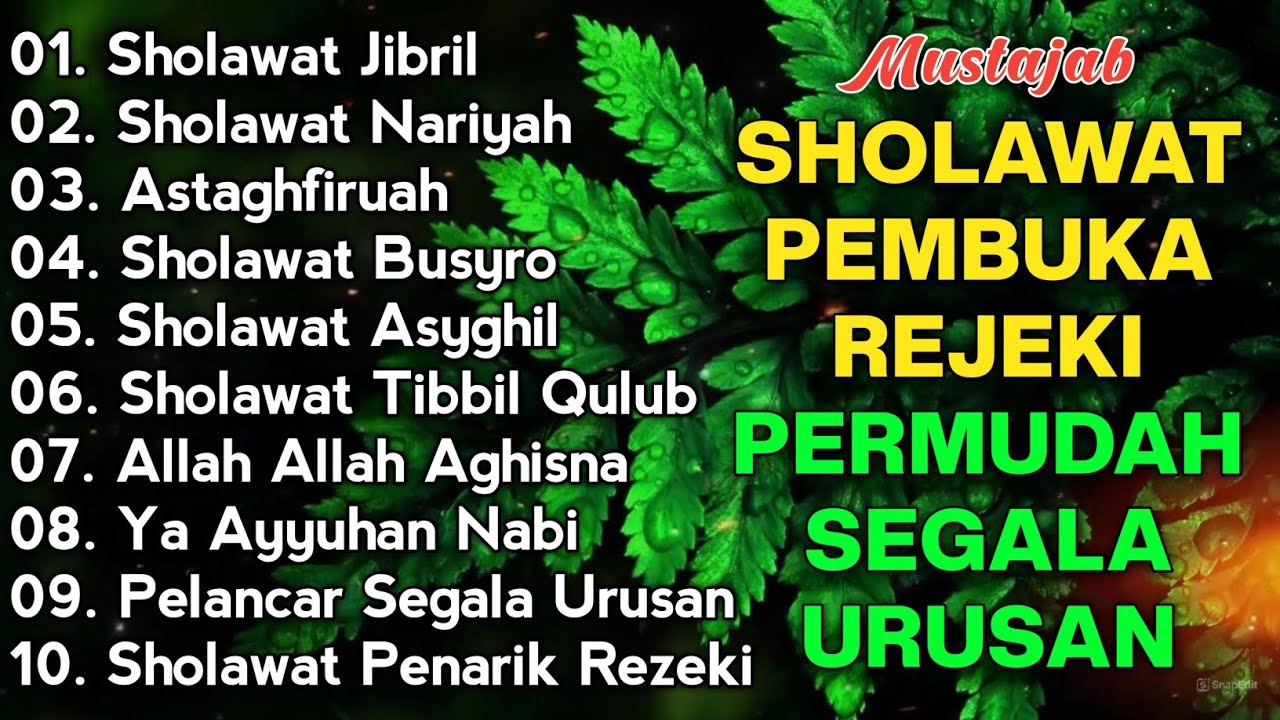 KUMPULAN SHOLAWAT NABI PENGUNDANG REZEKI TERBARU 2026 | Sholawat Jibril, Sholawat Busyro, Nariyah