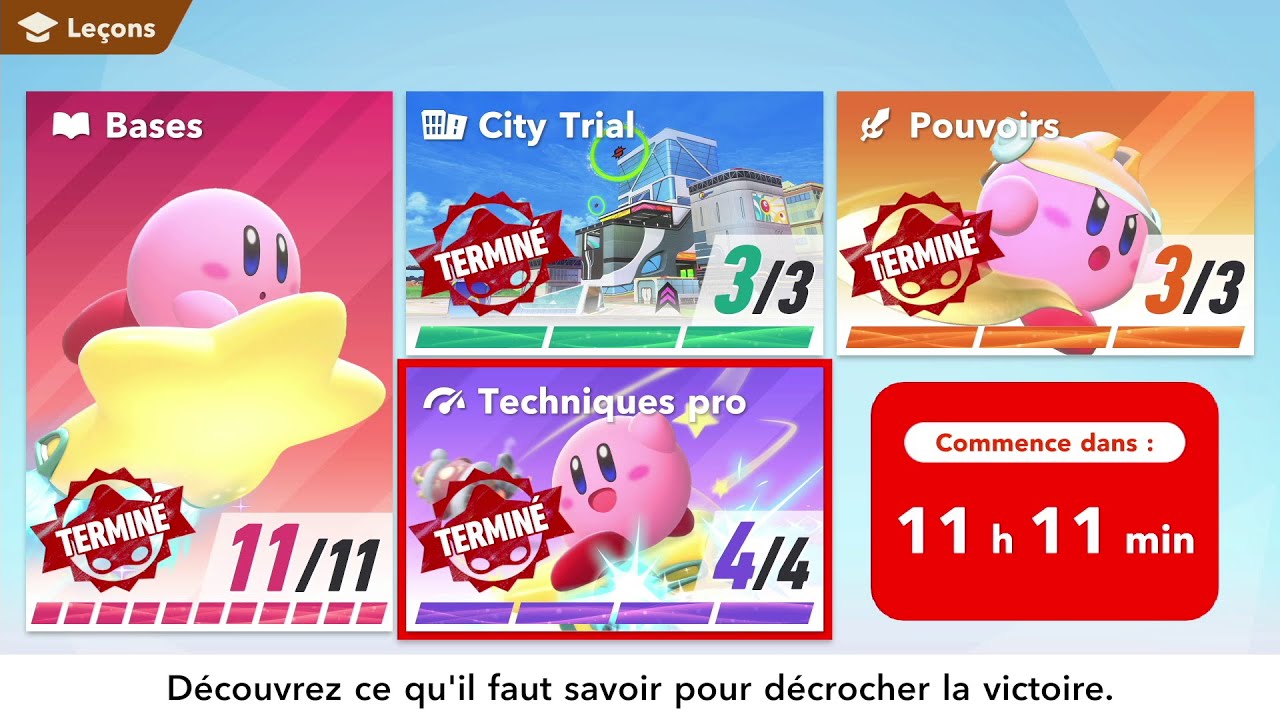 Gameplay mode Leçons - Kirby Air Riders: Global Test Ride