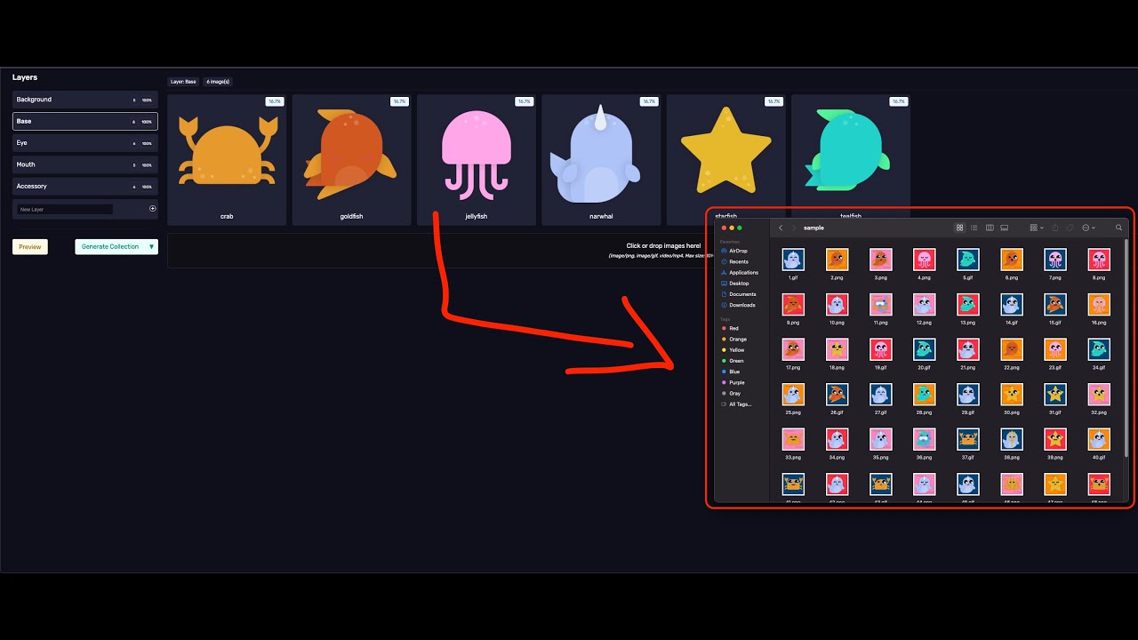 How to create a 10,000 NFT Collection (with images, gifs, videos) - NFT Art Generator