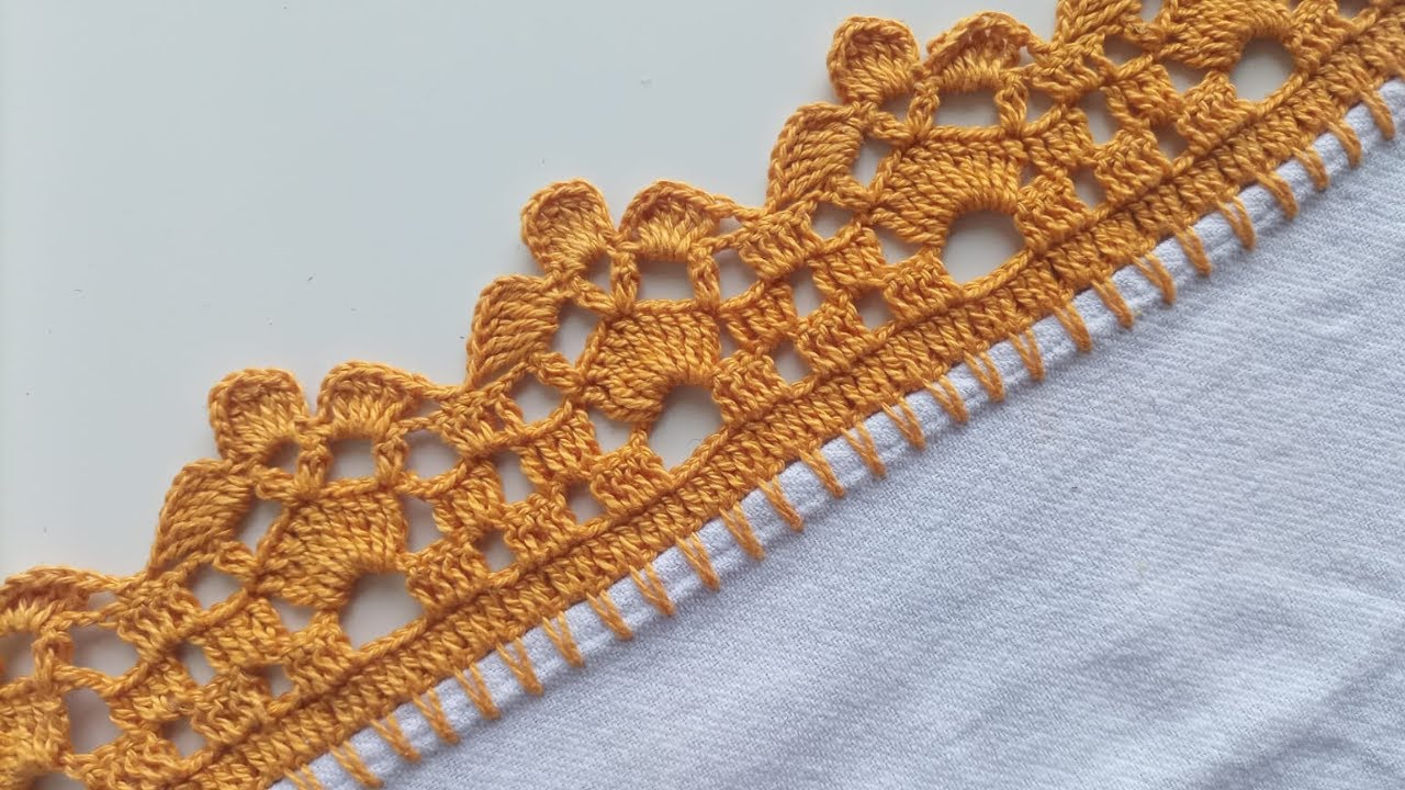 Bico de crochê para pano de prato #815