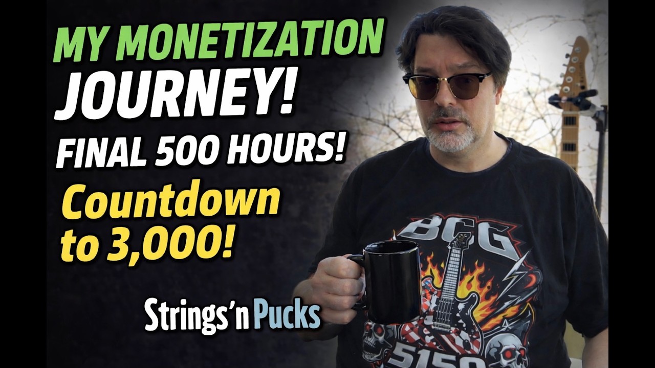 Countdown to Monetization! | 500 Hours to Go (YouTube Journey Journal #1)