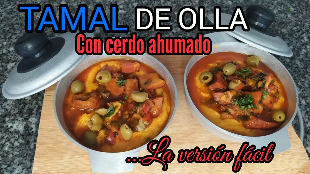 Cómo hacer TAMAL de OLLA PANAMEÑO de puerco, la versión fácil