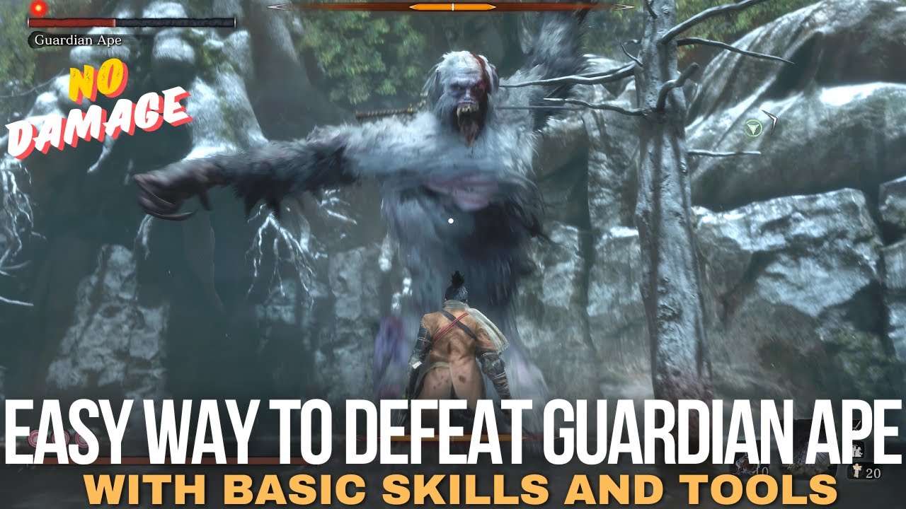 Sekiro: How to Kill Guardian Ape (Easy Way)