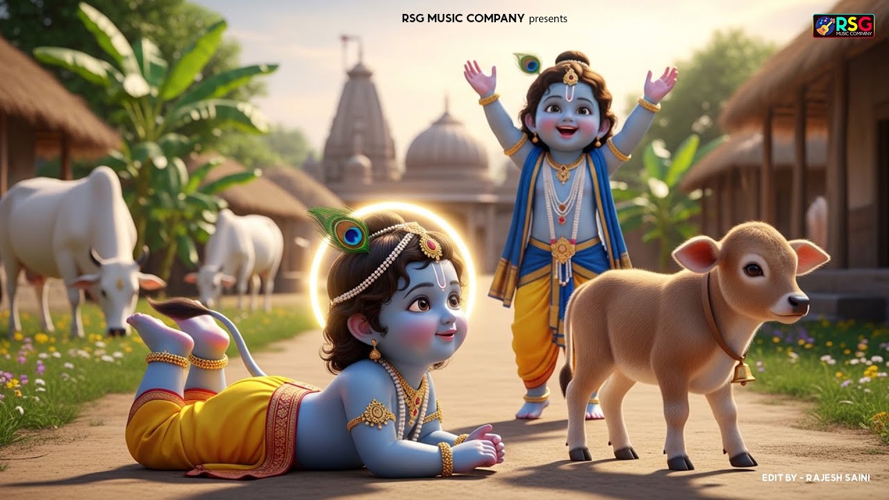 छोटी छोटी गैया - Choti Choti Gaiya Chote Chote Gwal | Krishna Bal Leela | Little Krishna Song