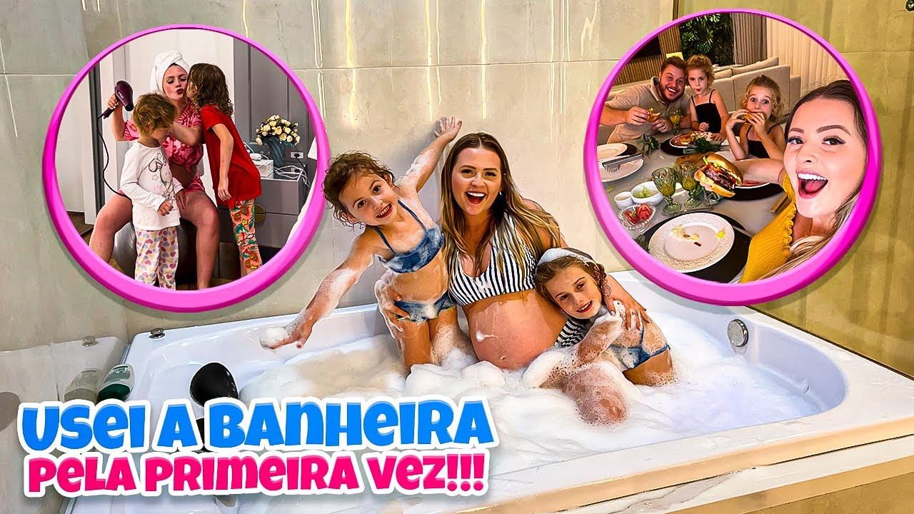 PRIMEIRA VEZ das MENINAS DORMINDO na CASA NOVA!! *ficaram com medo?*
