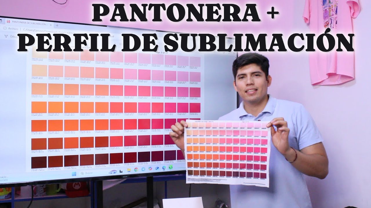 Cómo usar la PANTONERA TEXTIL y el PERFIL DE COLOR para colores perfectos en la SUBLIMACIÓN