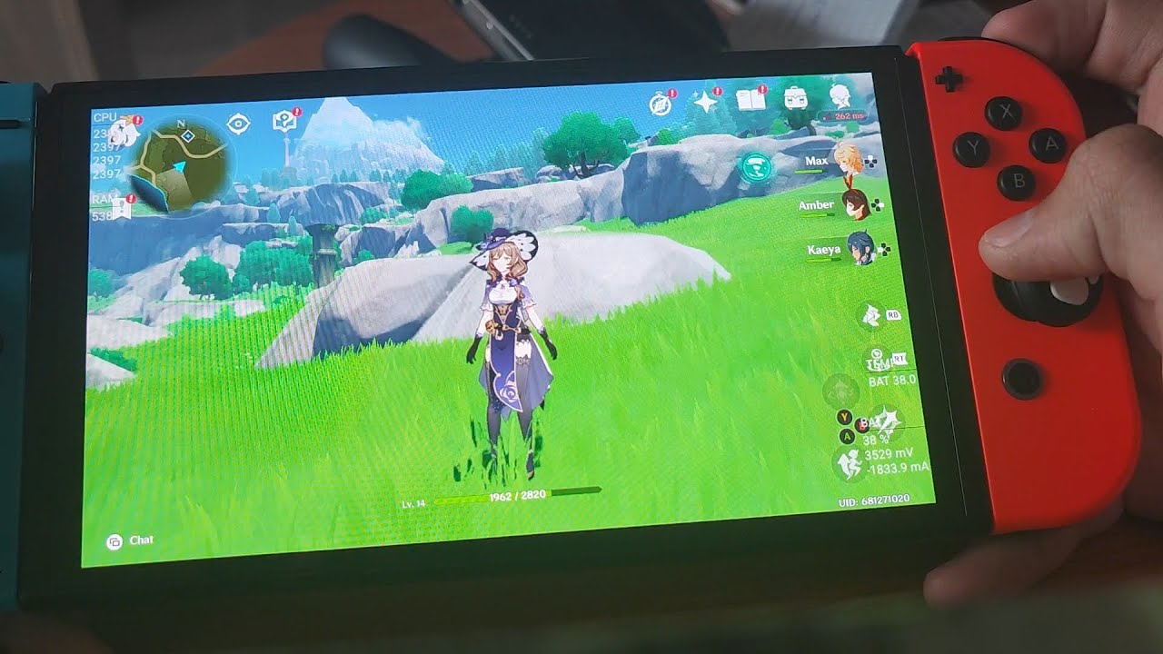 Genshin Impact Nintendo Switch OLED Edition 25-30 fps Highest Settings, 4gb RAM
