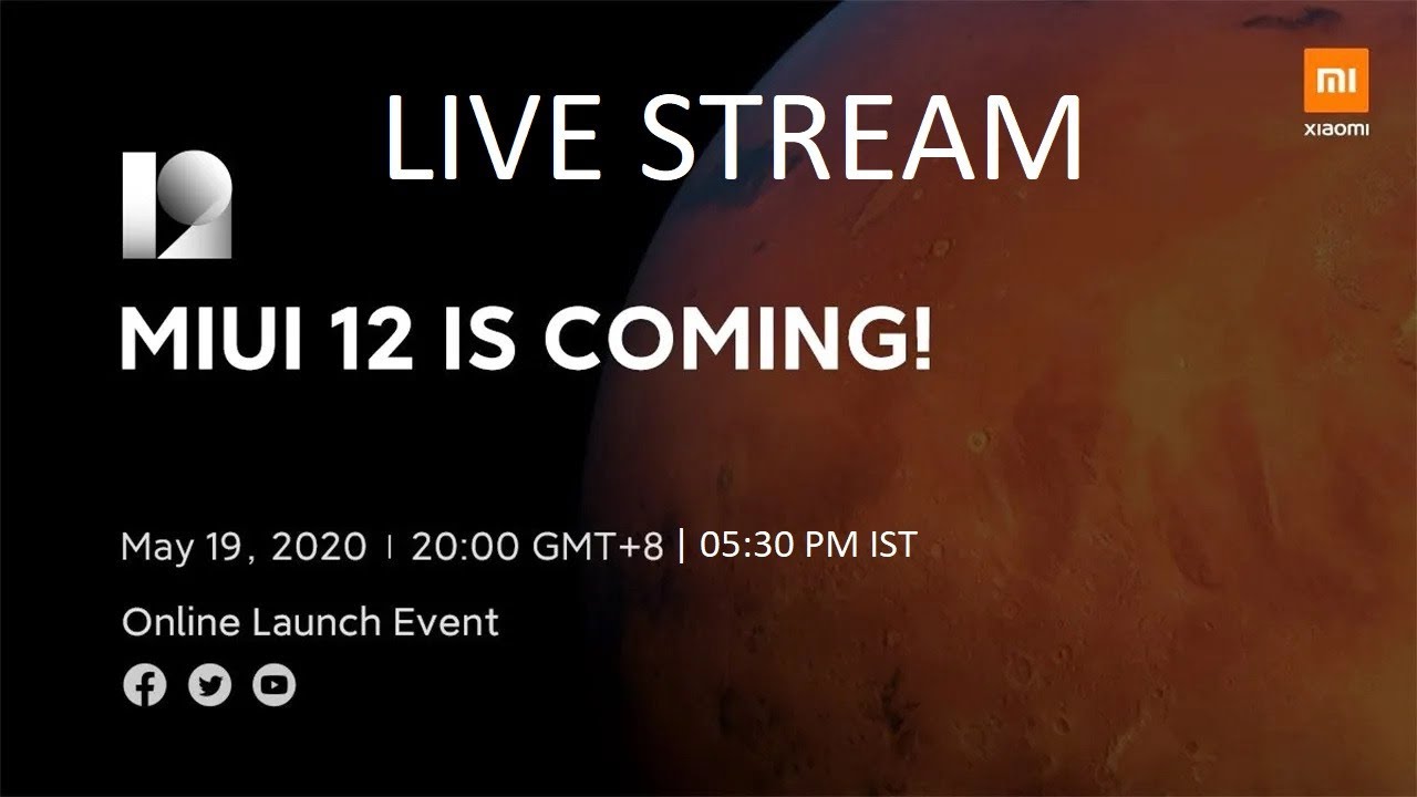 MIUI 12 GLOBAL LAUNCH EVENT LIVE | MIUI 12 GLOBAL OFFICIAL LAUNCH EVENT | MIUI 12 GLOBAL LAUNCH