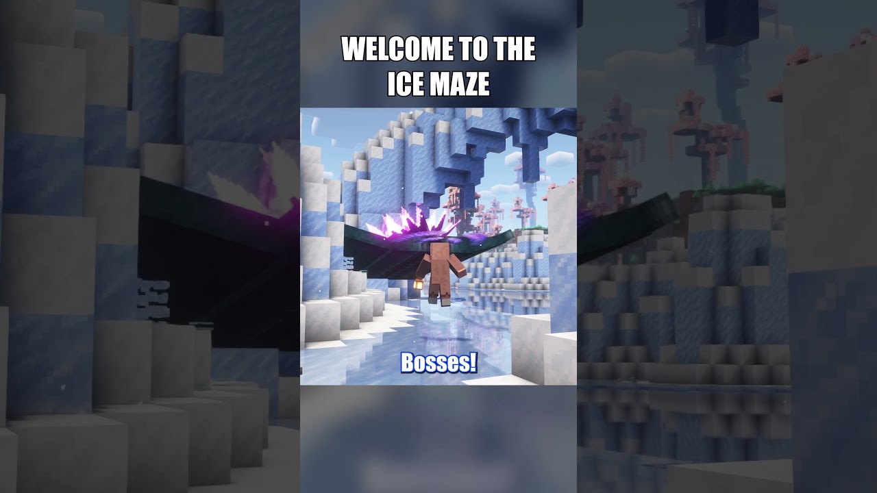 The Minecraft ICE MAZE ❄️ #Shorts #Minecraft #Gaming