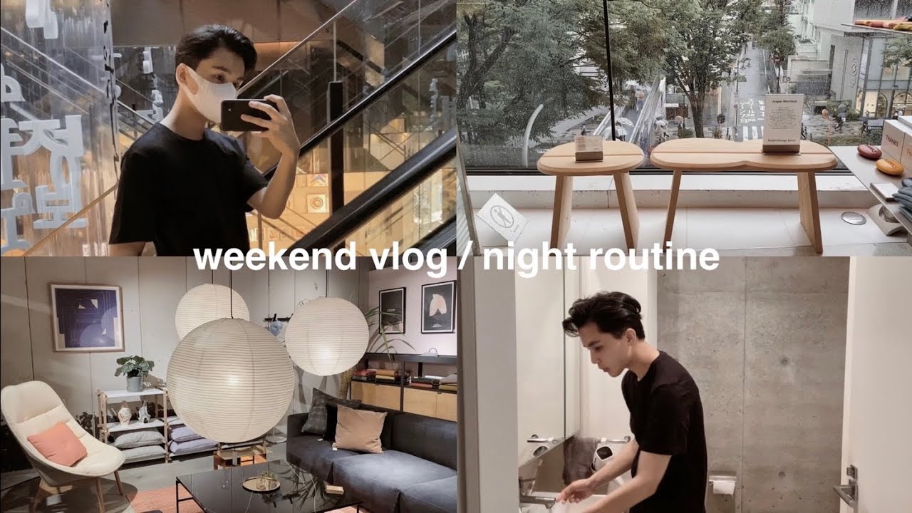 【Vlog／ナイトルーティン】27歳男性PRコンサルの休日（表参道ショッピング・洗面台ツアー・夜の一人時間）｜weekend vlog / night routine