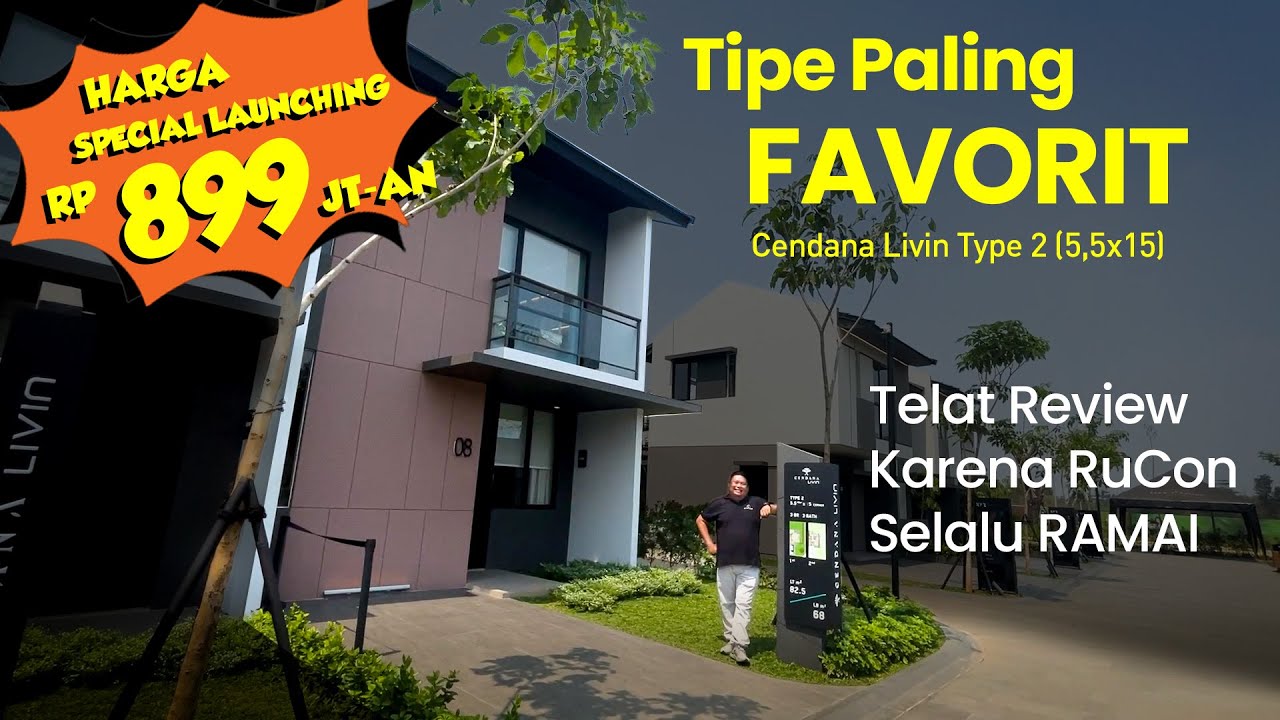 SERI CENDANA PALING FAVORIT DI PARK SERPONG, CENDANA LIVIN TIPE 2 | TAMAN BELAKANG MASIH SANGAT LUAS