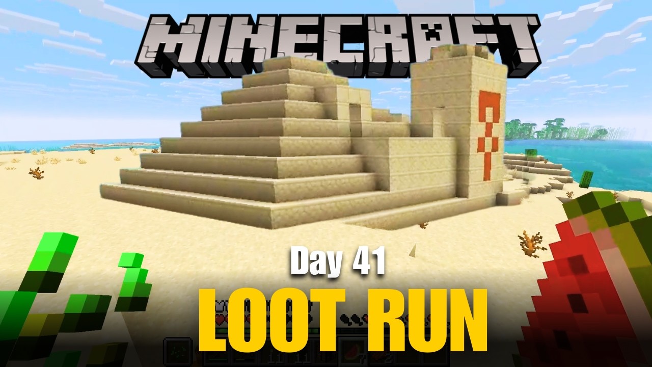 Minecraft Survival Day 41 | Still Searching… But Found Desert Temples (Hindi)
