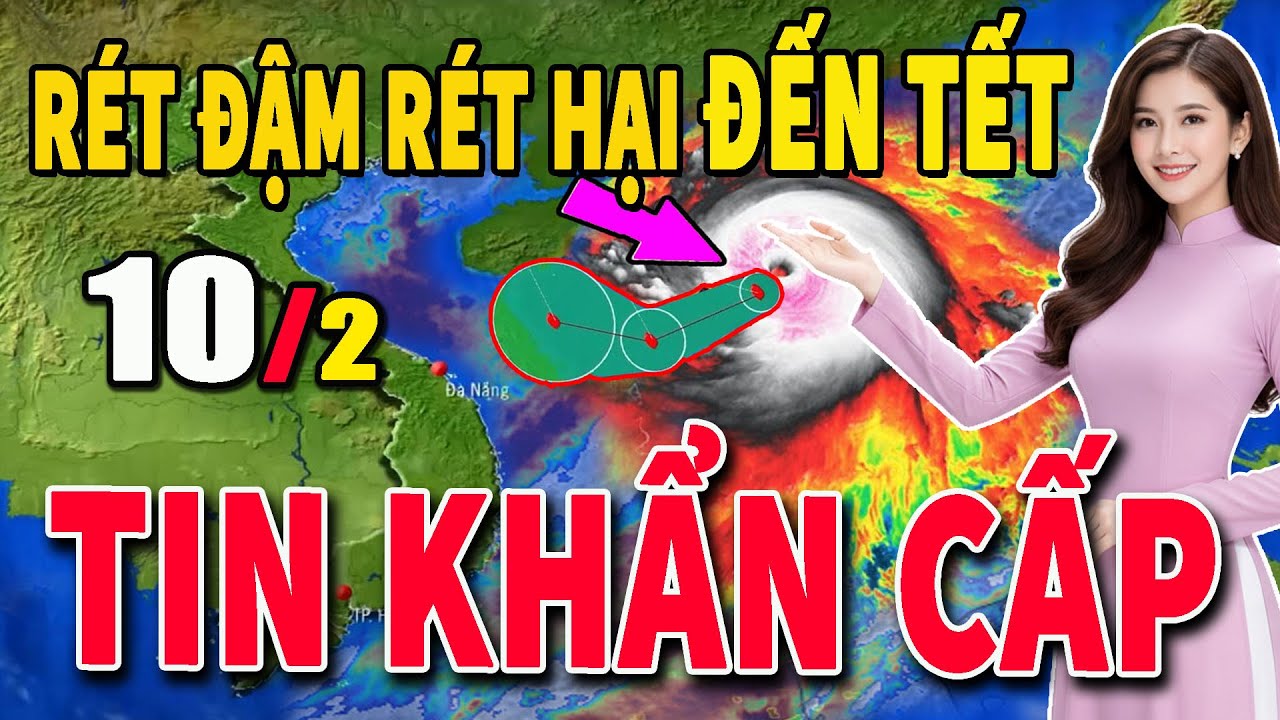 Tin bão Mới Nhất | Dự báo thời tiết hôm nay ngày mai 8/2 | dự báo thời tiết 3 ngày tới #thoitiet