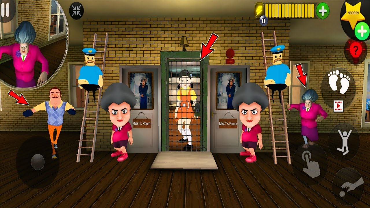 Scary Teacher 3D: Новые персонажи, мисс Т., самые эпичные провалы на новых уровнях, розыгрыши в о...